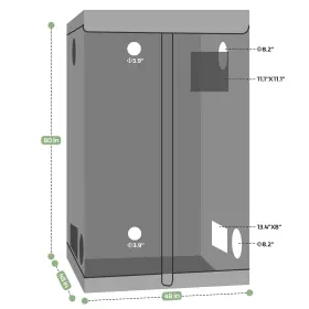 Richya 734598235345 48ftftx48ftftx80ftft Grow Tent 4x4 Plants Oxford Cloth Peva And High Reflec #2