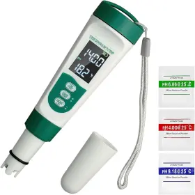 Beph01 Rivesab Display Ph Meter Watter Tester 5 In 1 Functions Tds Ec Salt Temp Ipx5