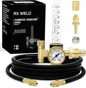 Rx Weld 191arcombo Argon Regulator Flow Meter Gas Gauge For Mig Tig With