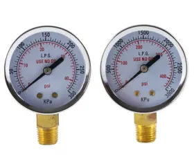 S A 20lp - Low And High Pressure Gauges For Propane Regulator 2 Inch -high