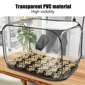 Satcop 408177104676 Mushroom Growing Still Air Box Up Container Simple Zipper Design Fo #2