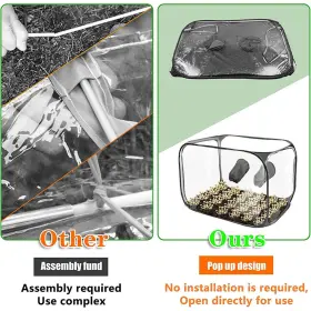 Satcop 408177104676 Mushroom Growing Still Air Box Up Container Simple Zipper Design Fo #3