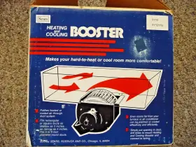 377.929950 Sears Roebuck Centrifugal Air Duct Booster For 5-8 Inch Round Or 4-8-inch Rectangular Ducts