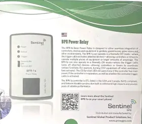 Bpr-1a Sentinel Gps Pb Basic Power Relay Plug Box Photoperiod Controller