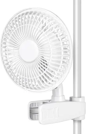 Glfanxclip6v7 Simple Deluxe Clip Fan 6-inch Grow Tent Monkey 1 Pack White
