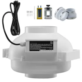 Skyshalo 077685401293 6 To 4.5 Inch Radon Fan Installation Kit Quiet 380 Cfm Mitigation System
