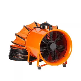 Skyshalo 445045538539 12 Inch 2 Fan Speeds Blower In Orange 33 Ft. Duct Hose 560w Shop Exhaust Bl