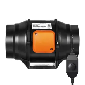 Skyshalo 744759571984 Inline Duct Fan 6- Inch 400 Cfm With Variable Speed Controller Quiet Ac-motor Vent