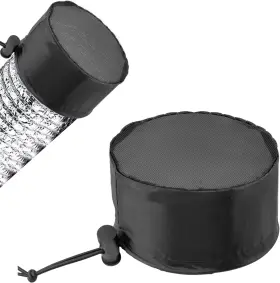 Snomel 313032013062 2pcs 6 Inch Grow Tent Vent Cover Filter Duct Net With Elastic Band And F