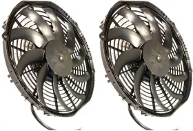 30101522 Spal 810043662710 2 Pack Save - 12 Inch Fan Puller Curved Blades Volt High-perfo