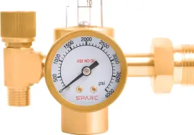 Sparc 045918090156 Argon Co2 Flow Meter Welding Gas Regulator For Mig Tig Brass #2