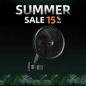 Spider Farmer 973280374625 6ftft Grow Tent Clip On Fan Auto Oscillation Ec Motor 10-speeds App