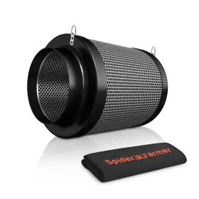 Spider Farmer 973280375448 6 Inch Refillable Air Carbon Filter Virgin Charcoal For Inline Fan