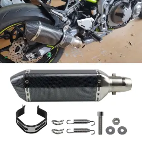 Ymx3-1-mb-tp130-c Sporacingrts Carbon Fiber Muffler - 1.5-2 Inch Inlet With Removable Db Killer For