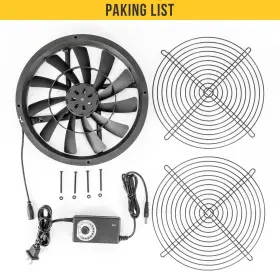 Sxd25030b12m Sxdool Us 250mm 25cm 10 Inch Large Air Flow Cooling Fan 250x30mm Ac 115v To Dc 12v With Spe #2