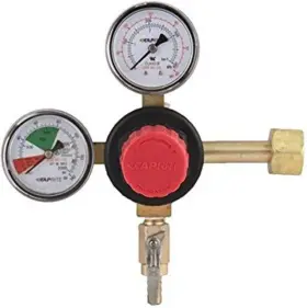 Taprite 608866314523 T742hp Primary Double Gauge Co2 Regulator Brass