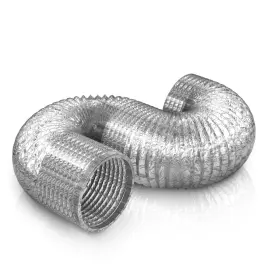 Tbcdhcmc 760314206108 Dryer Vent Hose 4 Inch 19.5ft Aluminum Foil Flexible Ducting Heavy-duty Hvac