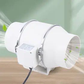Hf-150 Tbvechi 6-inch Inline Duct Fan Ventilation Exhaust Blower For Grow Tents Hydroponic
