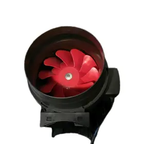 Terrabloom 313108234247 8 Inch Inline Fan 735 Cfm Built-in Speed Controller Etl Listed And Ducting