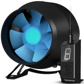 Ecmf-100 Terrabloom 858355007447 4 Inch Inline Fan - Quiet Hvac Grow Tent With Digital Speed Cont
