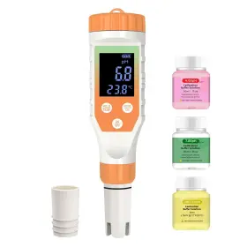 Terronix Yy-1090e-zlj-1 7-in-1 Digital Water Quality Tester - Ph Meter Orange Color-1
