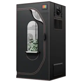The Growing Gs01020406031bk Sd 3x3 Grow Tent 36 Inch X36 X72 Medium Light Proof Indoor Hydroponic G