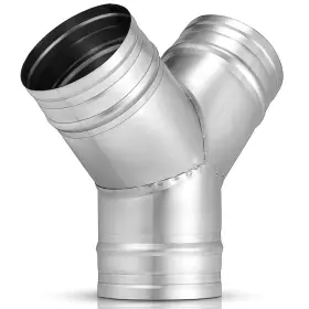 Gfa-therwen-568 Therwen 4 Inch Duct Splitter For Exhaust Fan 3 Way Hose Connector Metal