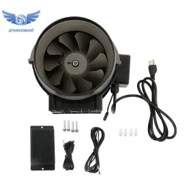 Gm1710600md Thomletha Inline Duct Fan 8-inch 807 Cfm With Temperature Humidity Controller Ec-motor