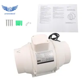 Gm1711280md Thomletha 6 Inch Inline Ventilation Exhaust Fan 400 Cfm Duct Intake High Efficiency Air