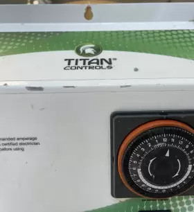 702670 Titan 3 Controls Helios - 4 Light 240 Volt Controller With Timer Used Untested #2