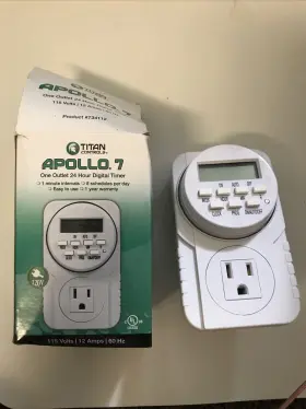 734110 Titan Controls Apollo 7 - One Outlet Digital Timer