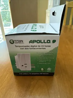 Titan Controls 870883006105 Apollo 9 - Two Outlet 24 Hour Digital Timer Hydroponics #2