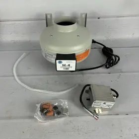 Tjernlund Products 080956276001 M-4 Metal High Pressure In-line Duct Booster Fan 200 Cfm 4 Inch