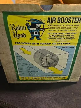 Tjernlund Products 080956423009 Robin Hood Rh-8 Duct Air Booster Fan 8 Inch Or Room To