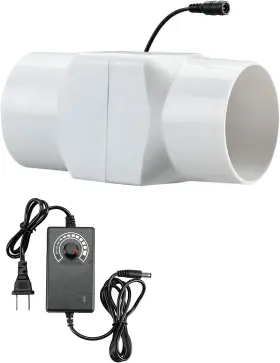Tnsughang 445048922984 2 Inch Inline Fan Duct 12v Exhaust Adjustable Speed 22 Cfm Vent