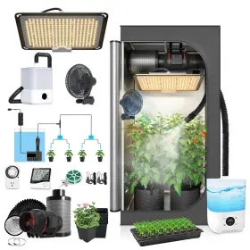 S1000 Topogrow 612324134110 Upgrade Integrated Auto Grow Tent Kit Complete Led Light 32 Inch