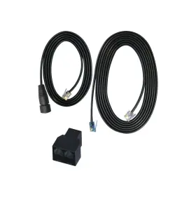 Ecs-5 Trolmaster Rj12 To M16 Pushlock Waterproof Connector Converter Cable Set For