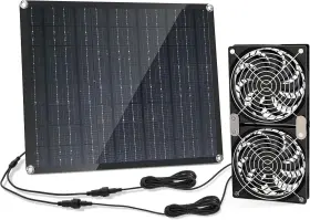 Zdb-28 Ttnde Solar Fan 30w With Two Ipx7 Waterproof Fans Panel Cooling V