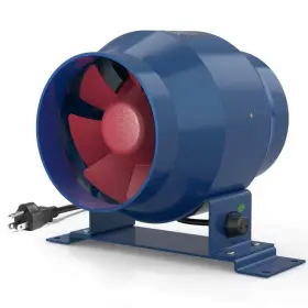 Turbro 816621022709 Duct Fan 4 Inch Inline With Variable Speed Controlled Ec Motor 195 Cfm Metal