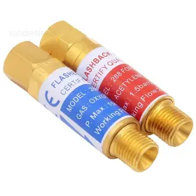 0zm-ids-02510 Uenede Oxygen And Acetylene/propane Flashback Arrestors Set Regulator End