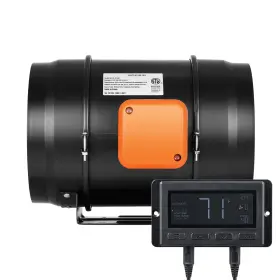 Uimoso Vv-gdfj-ec8 8-inch Inline Ventilation Fan With Adjustable Speed Control