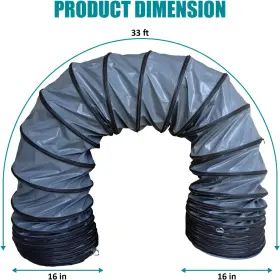Uninetic 692622841514 33ft Premium Pvc Flexible Duct Hosing For Exhaust Fan 16 Inch #2