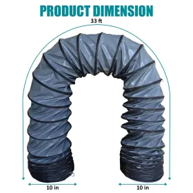 Uninetic 721749794028 33ft Premium Pvc Flexible Duct Hosing For Exhaust Fan 10 Inch #2