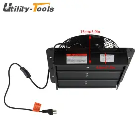 Ut3470424 Utility-tools Exhaust Fan 10 Inch With Louvers Perfect For Attics Or Sheds Blower Wall Mount #3