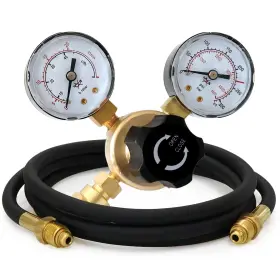 Double-h2m Vaphy Argon Co2 Regulator Gauges Gas Welding Regulators With 6.6ft Hose For