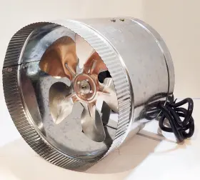 Vt-df8 Ventech 8 Inch Inline Duct Fan 420 Cfm Hvac 120v Plug-in Exhaust Ventilation Or Booster