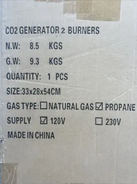Dsx-co2generator Vevor Co2 Burner Generator For Plant 2 Propane Greenhouse Grow Room #2