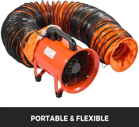 Tfrgdd255l7.6-001 Vevor 10inch Flexible Duct Hosing 25ft Pvc Hose For Extractor Fan Blower #3