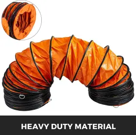 Tfrgdd255l7.6-001 Vevor 10inch Flexible Duct Hosing 25ft Pvc Hose For Extractor Fan Blower