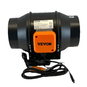 Xlgdfj-1 Vevor 8 Inch Inline Duct Fan Hvac Exhaust Blower Kit Ec Variable Speed Control